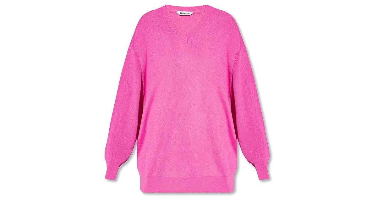 balenciaga pink sweater