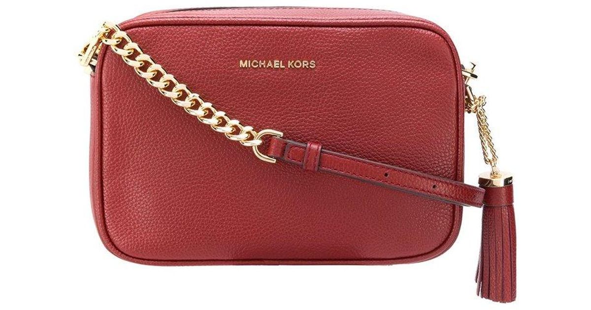 MICHAEL Michael Kors Ginny Crossbody Bag in Red Lyst