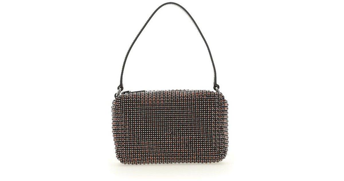 Alexander Wang Heiress Embellished Medium Pouch in Black Lyst