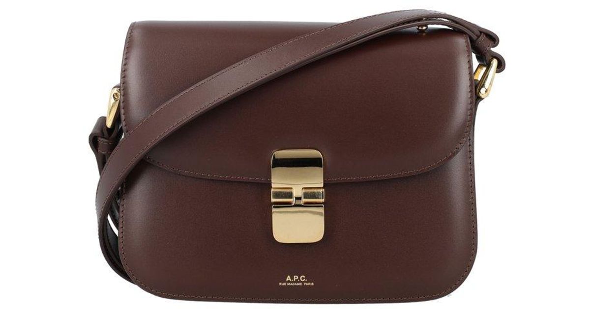 A.P.C. Grace Small Bag in Brown | Lyst