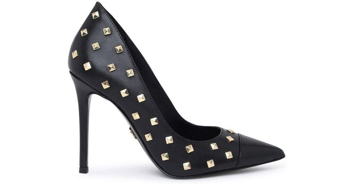 michael kors Black Studded Pointed Toe Pumps