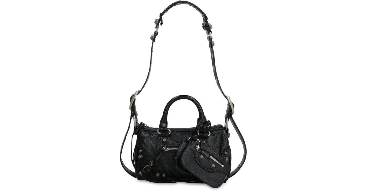 Balenciaga Le Cagole Mini Duffle Shoulder Bag in Black | Lyst UK