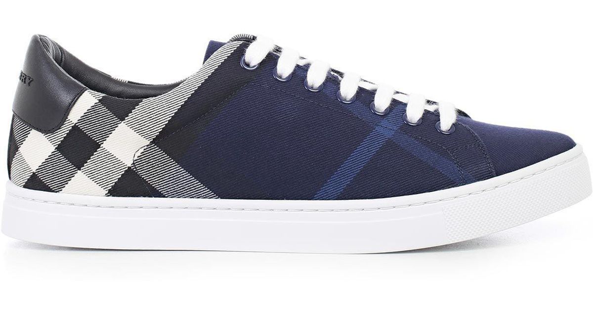 Burberry Cotton House Check Sneakers in 