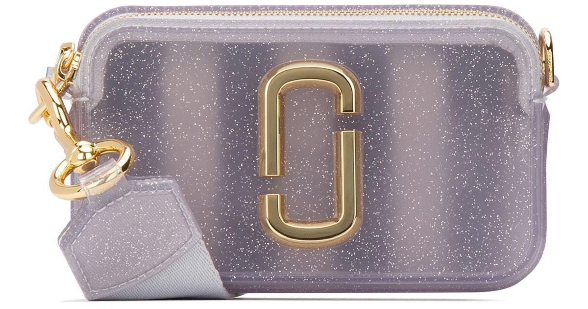 Marc Jacobs Glitter Jelly Snapshot Bag in Purple - Lyst
