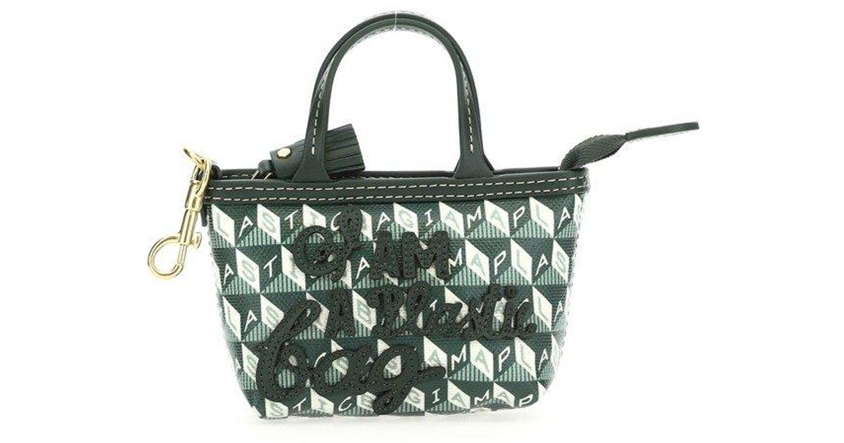 Anya Hindmarch I Am A Plastic Bag Charm Shopper Bag in Black | Lyst