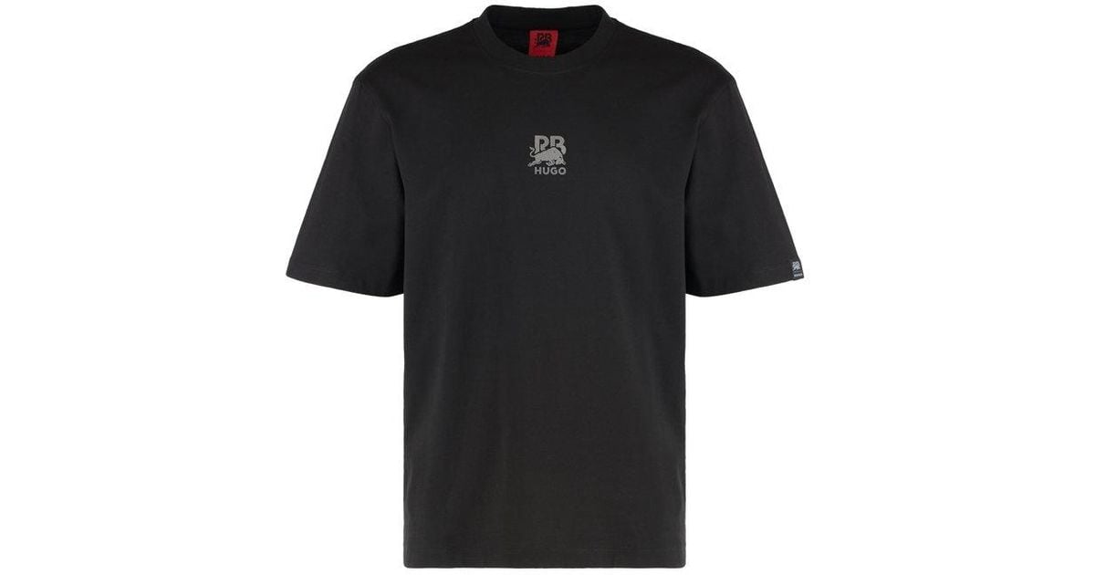 HUGO X Rb Carbon Stealth Logo Jersey T-shirt in Black for