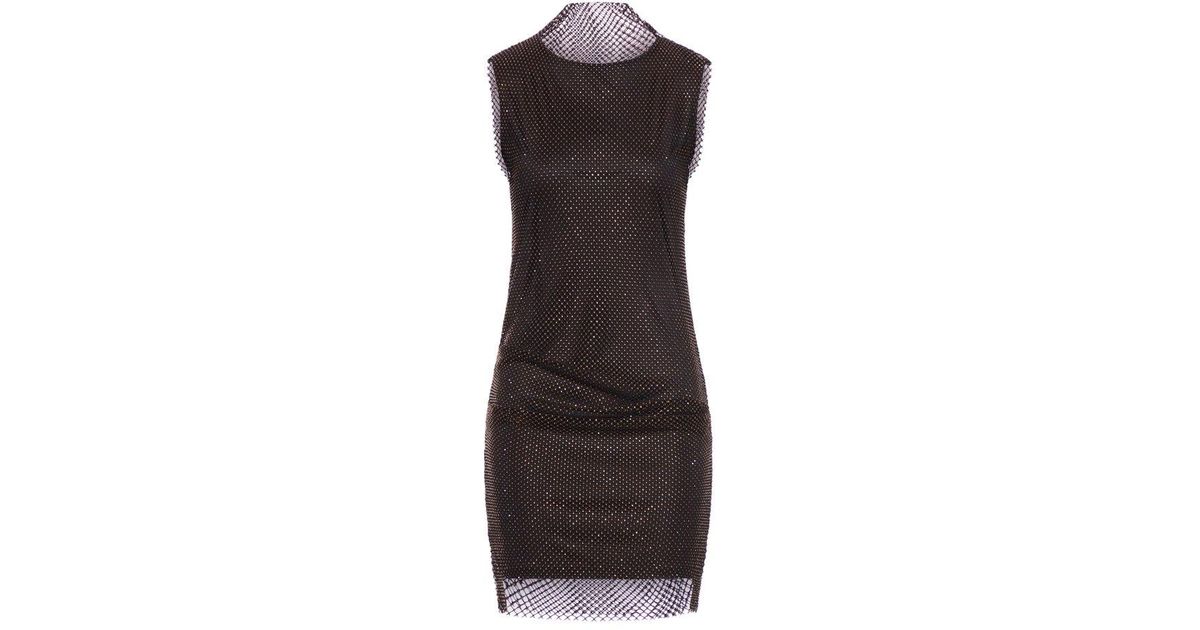 Sportmax Empoli Embellished Sleeveless Dress in Black | Lyst