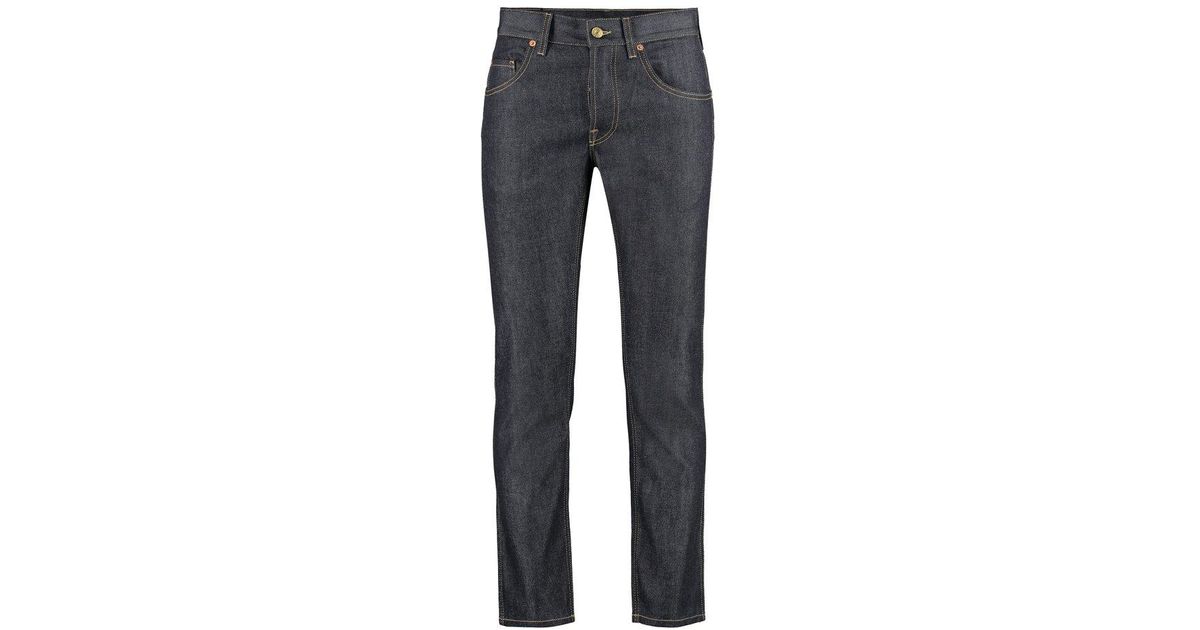 Gucci Tapered Horsebit Jeans in Grey for Men | Lyst Canada
