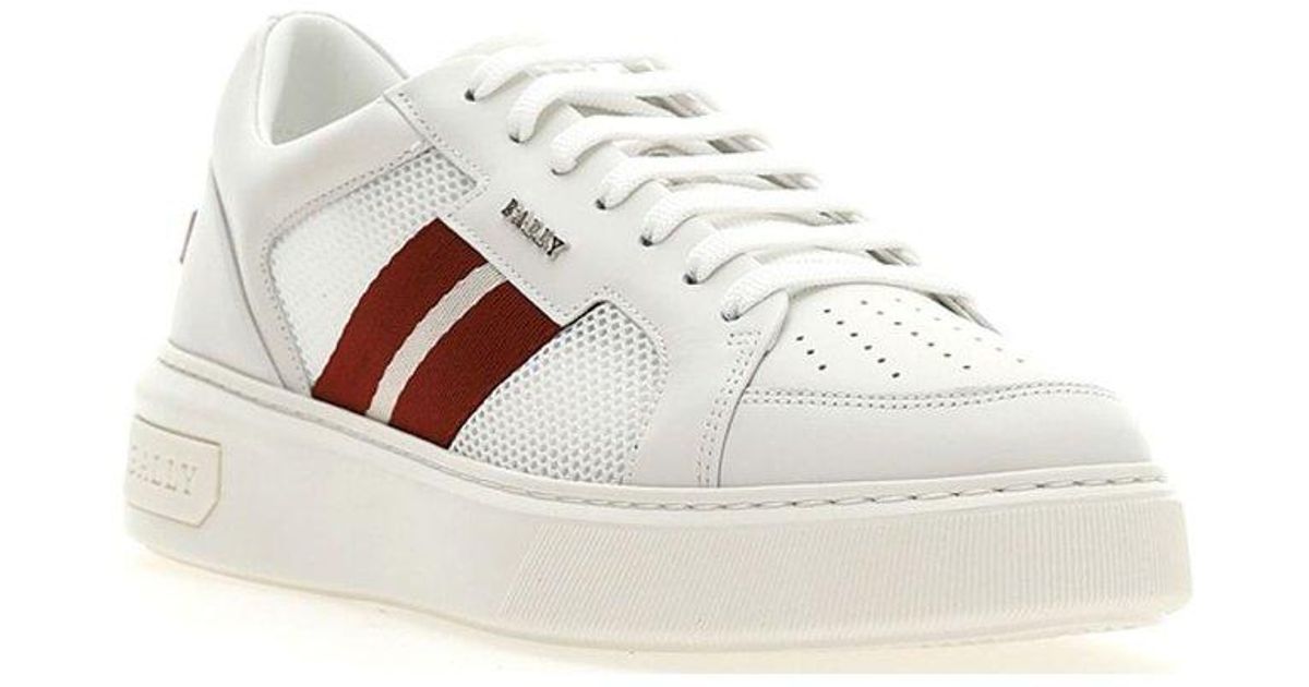 Bally Melys Lace-up Sneakers in White for Men | Lyst Australia