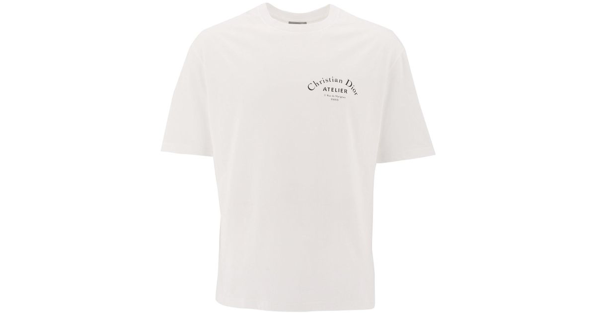 Dior Homme Christian Dior Atelier T-shirt in White for Men | Lyst