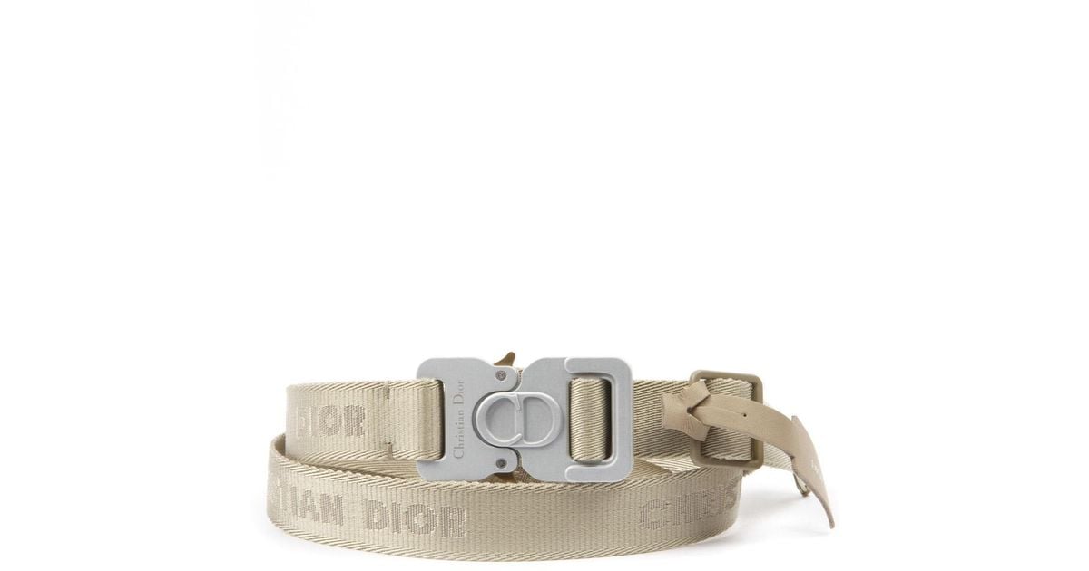 Dior Homme Buckle Clip Belt in Natural for Men | Lyst
