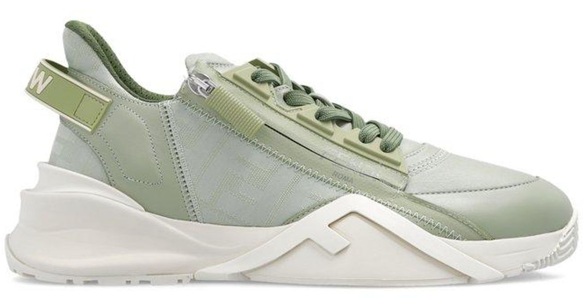 Fendi Flow Low-top Sneakers in Green | Lyst