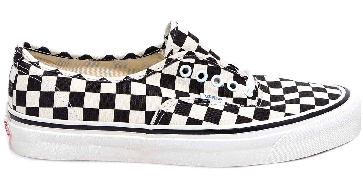 Vans Cotton Checkered Effect Low Top Sneakers for Men - Lyst