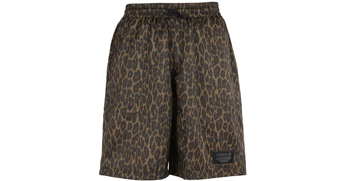 adidas Originals Synthetic Leopard Nmd Shorts for Men - Lyst