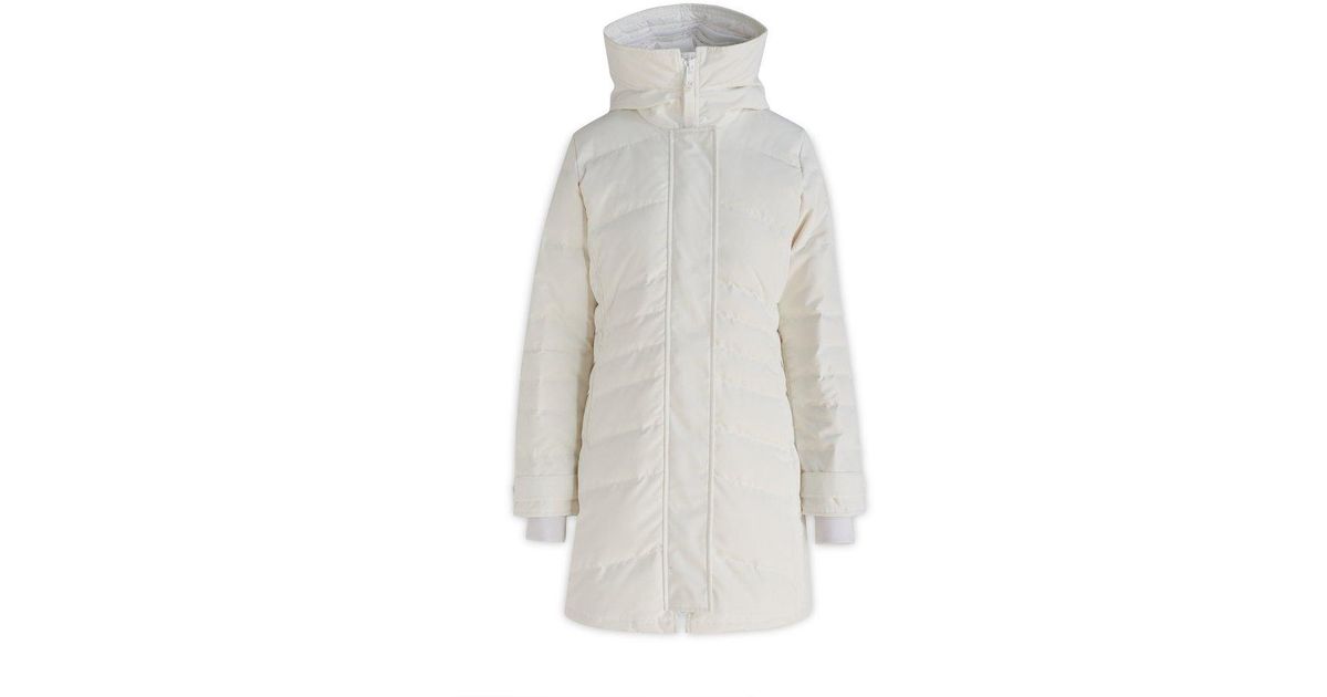 Canada Goose Lorette Hooded Parka in White | Lyst