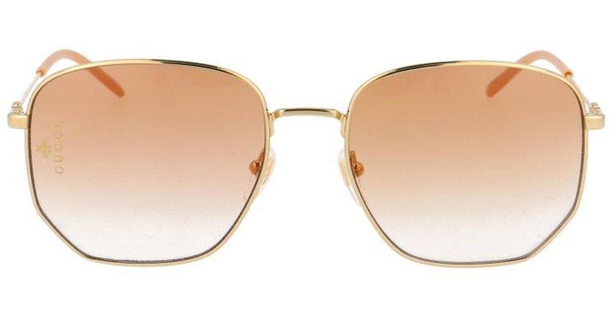 gucci hexagon sunglasses