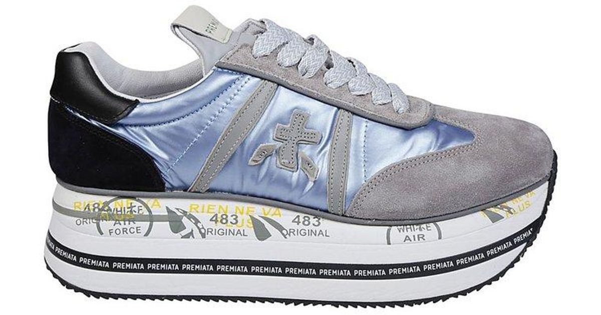 Premiata Beth Lace up Platform Sneakers in White Lyst Canada