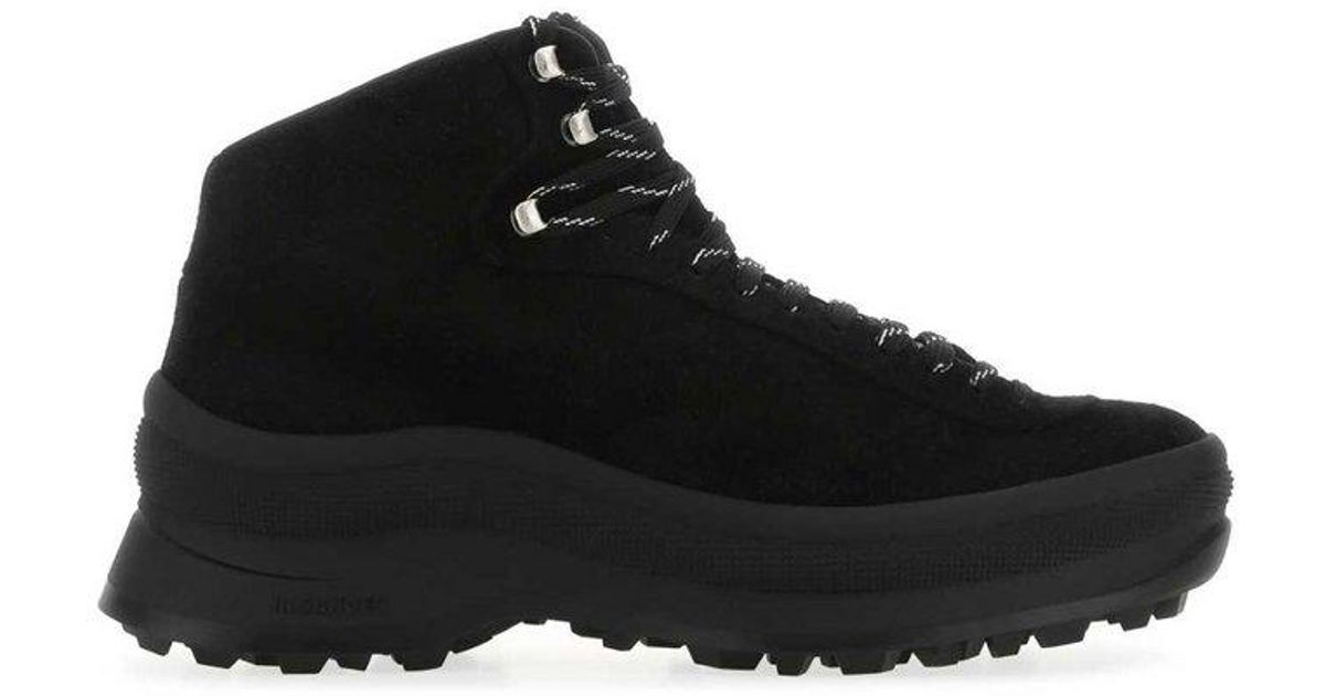 jil sander lace up boots