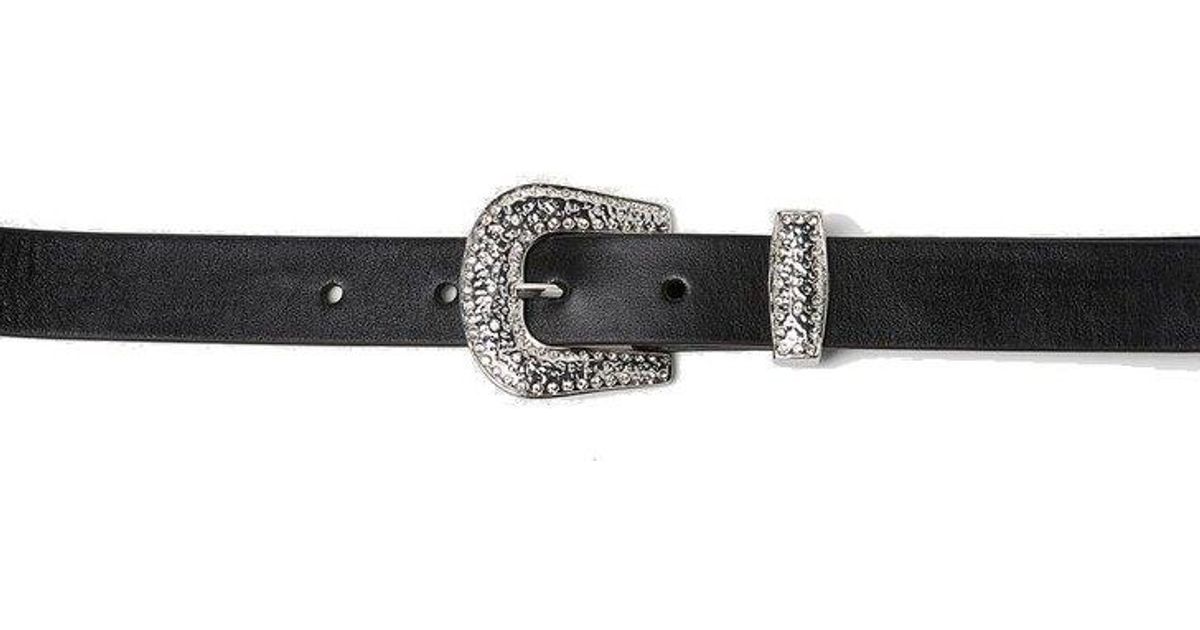 Eytys Leather Indiana Cowboy Belt in Black Womens Mens Accessories Mens Belts Save 19% 