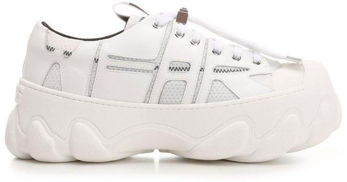 Gcds Synthetic Ibex Chunky Sole Sneakers in White for Men Lyst