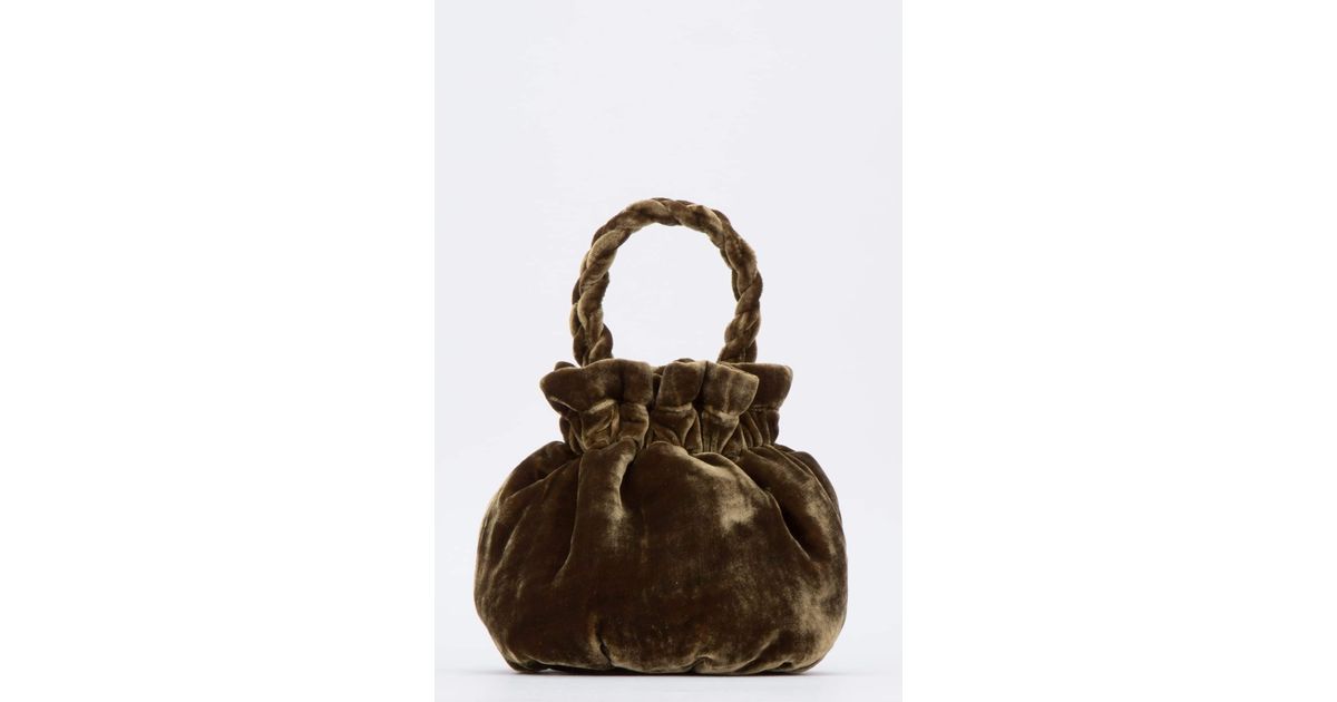 staud grace velvet bag