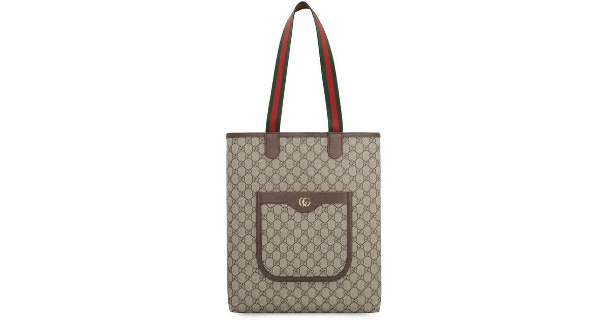 Gucci "ophidia" Small Tote Bag in Brown for Men | Lyst