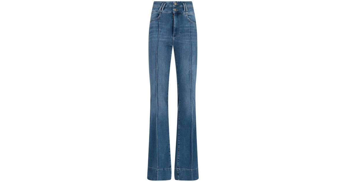 FRAME Denim Le Catroux Flare Ashton Jeans in Blue | Lyst