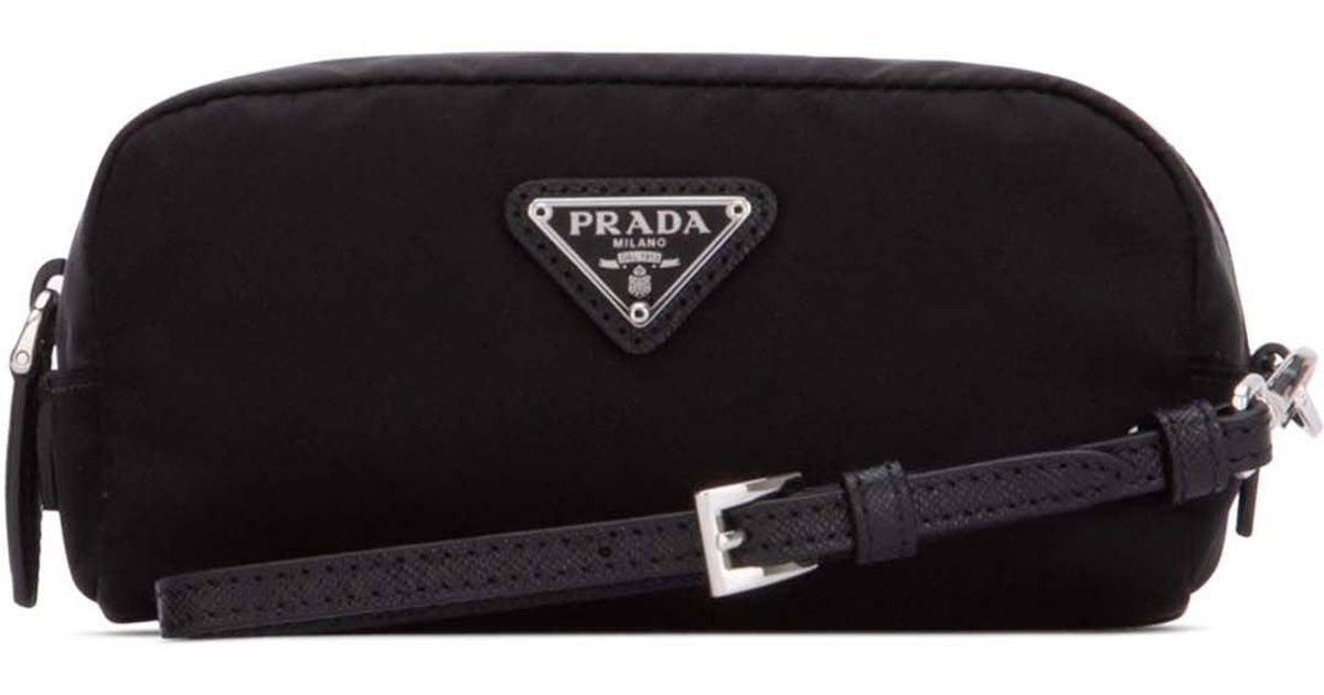 prada logo cosmetic pouch