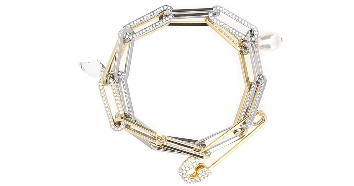 Swarovski So Cool Chain Bracelet in Metallic | Lyst
