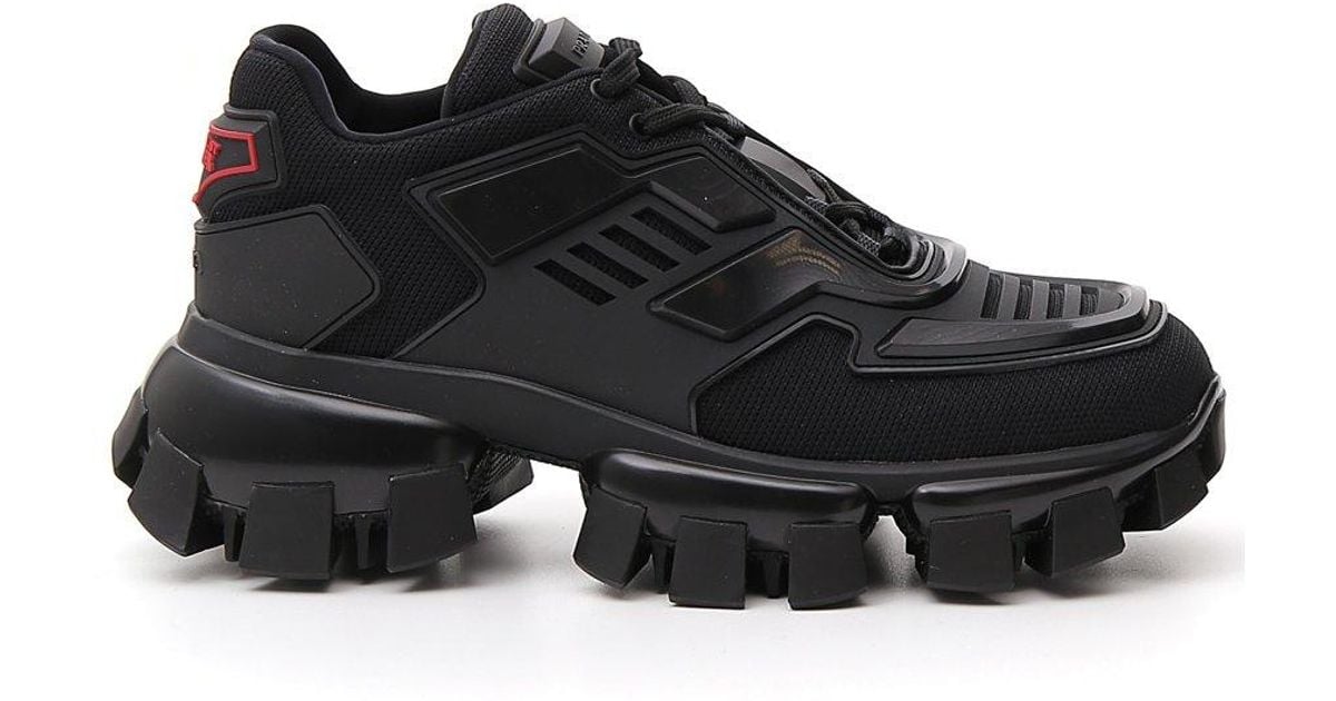 Prada Synthetic Cloudbust Thunder Sneakers in Black - Lyst
