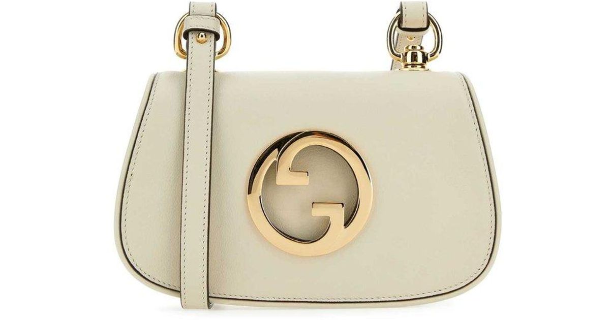Gucci Blondie mini shoulder bag in White Leather