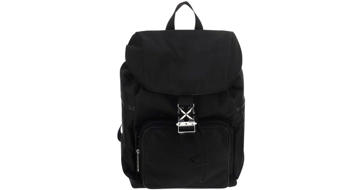 Off-White Men's Arrow Tuc Backpack - Black Light Green