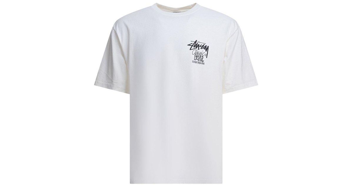 【Stussy】Pigment Dyed Classic Gear T-Shirt Classic Gear Tee Pigment Dyed – Black | Tees | Stüssy