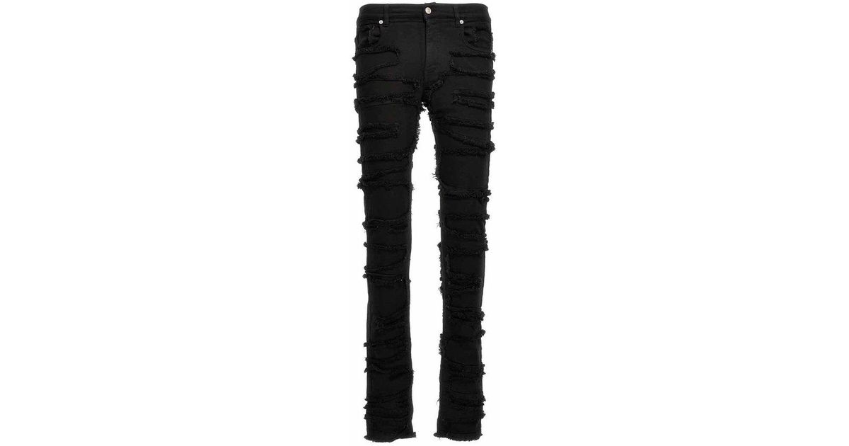 1017 ALYX 9SM Treated Slice Skinny Jeans in Black for Men | Lyst