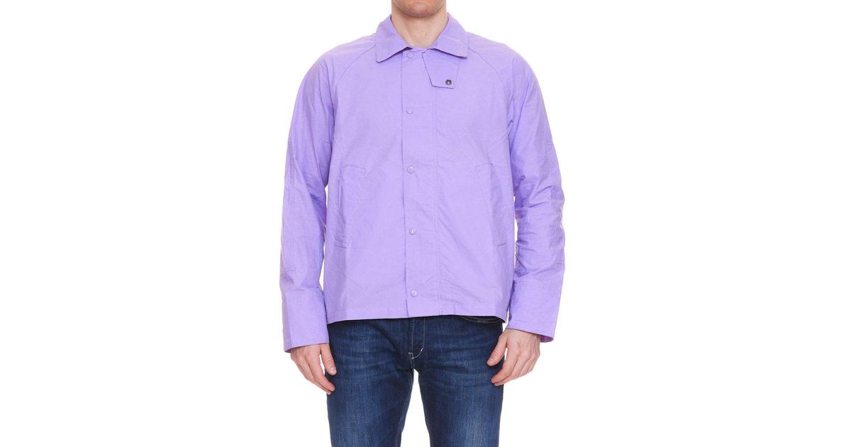 Barbour Cotton Nara Jacket in Lilac (Purple) for Men | Lyst