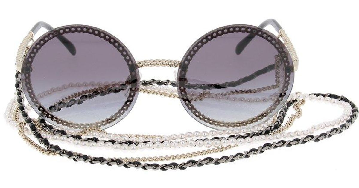 chanel vintage chain sunglasses
