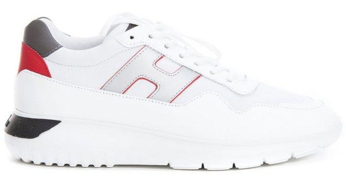Hogan Leather Interactive3 Chunky Sneakers in White for Men | Lyst
