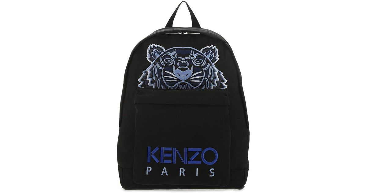 KENZO Kampus Tiger Embroidered Backpack in Black for Men Lyst