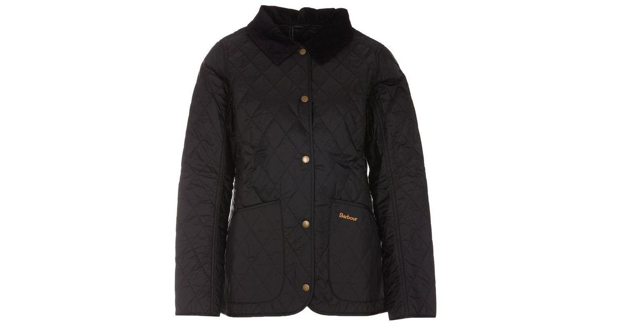 Barbour Annandale Diamond Quilted Jacket in Black Lyst
