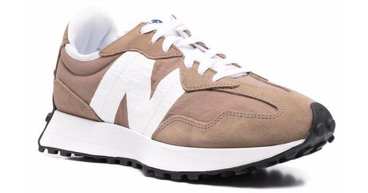 New Balance Suede 327 Lace-up Sneakers in Beige (Pink) for Men | Lyst