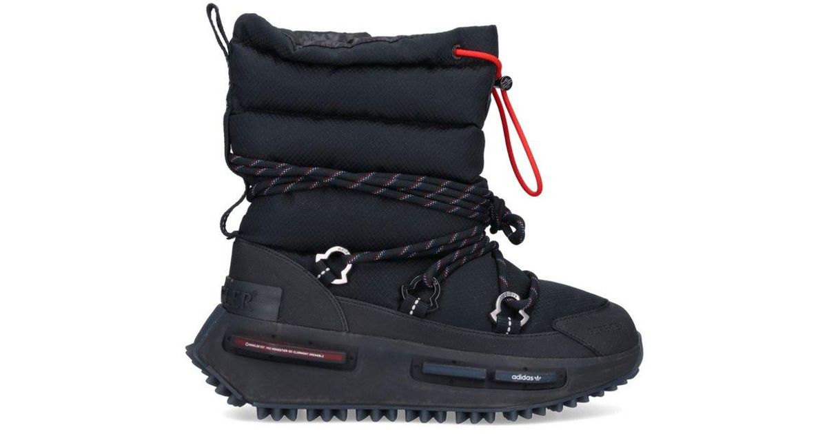 Moncler Genius Moncler X Adidas Originals Logo Detailed Ankle Boots in ...