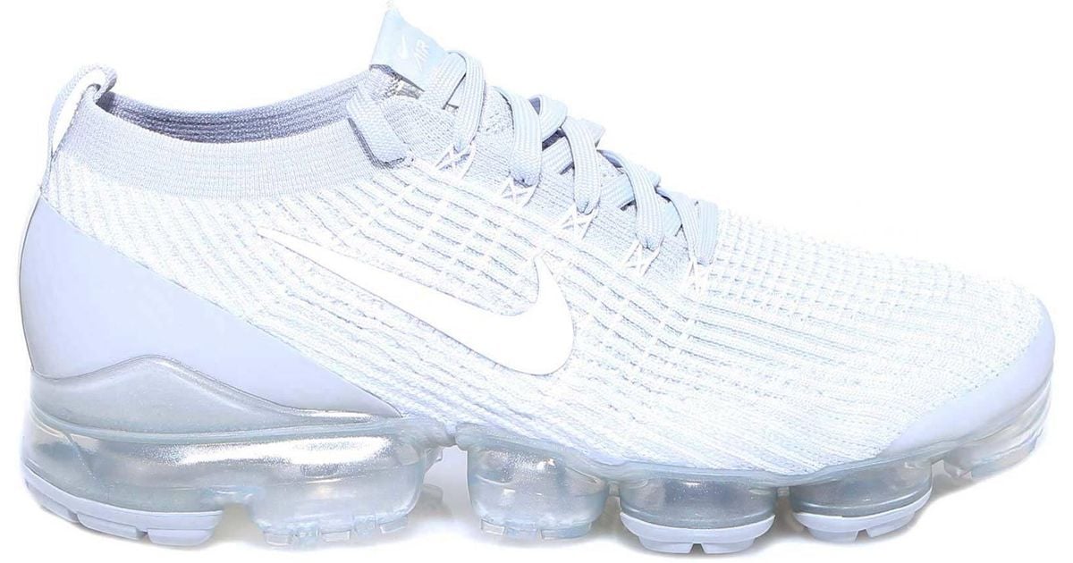 Nike Synthetic Air Vapormax Flyknit 3 Lace Up Sneakers in White for Men - Lyst
