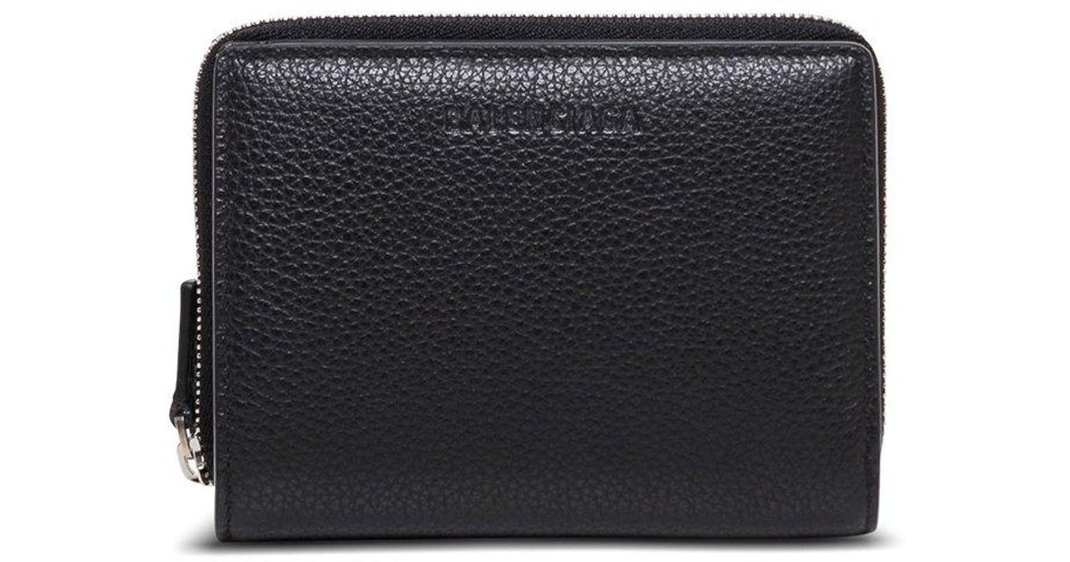 balenciaga zip around wallet