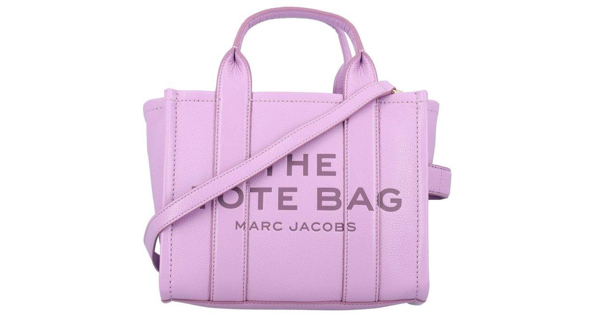 Marc Jacobs Leather The Traveler Mini Tote Bag in Purple Lyst Canada