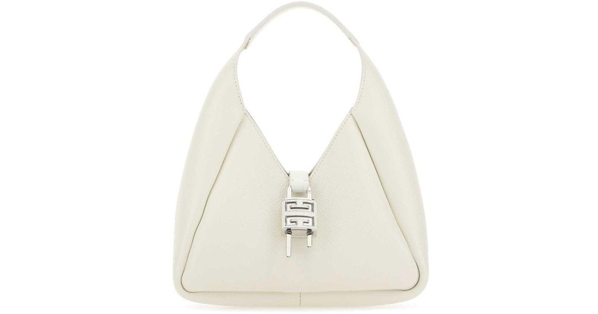 Givenchy Ivory Leather G-hobo Ha in White | Lyst