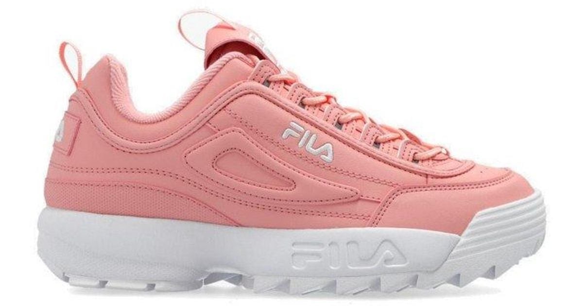 Fila Disruptor Low Lace-up Sneakers in Pink | Lyst