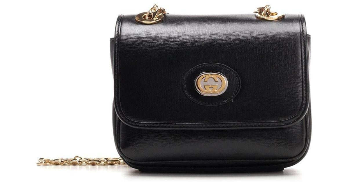 Gucci Leather Marina Mini GG Chain 