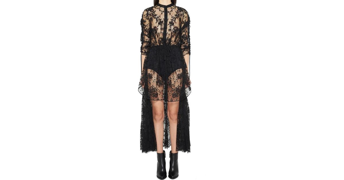sheer high low top