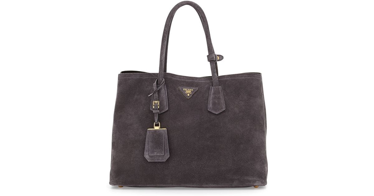 prada suede shoulder bag