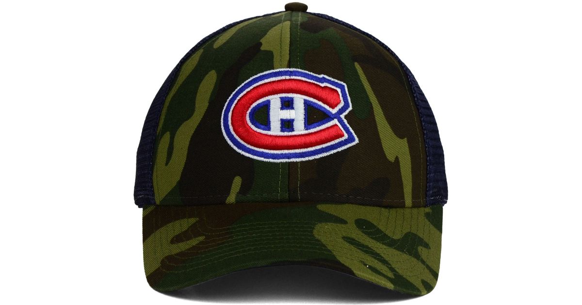camo montreal canadiens hat
